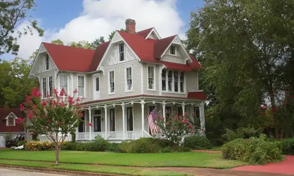 Steep roof installation in Cypress