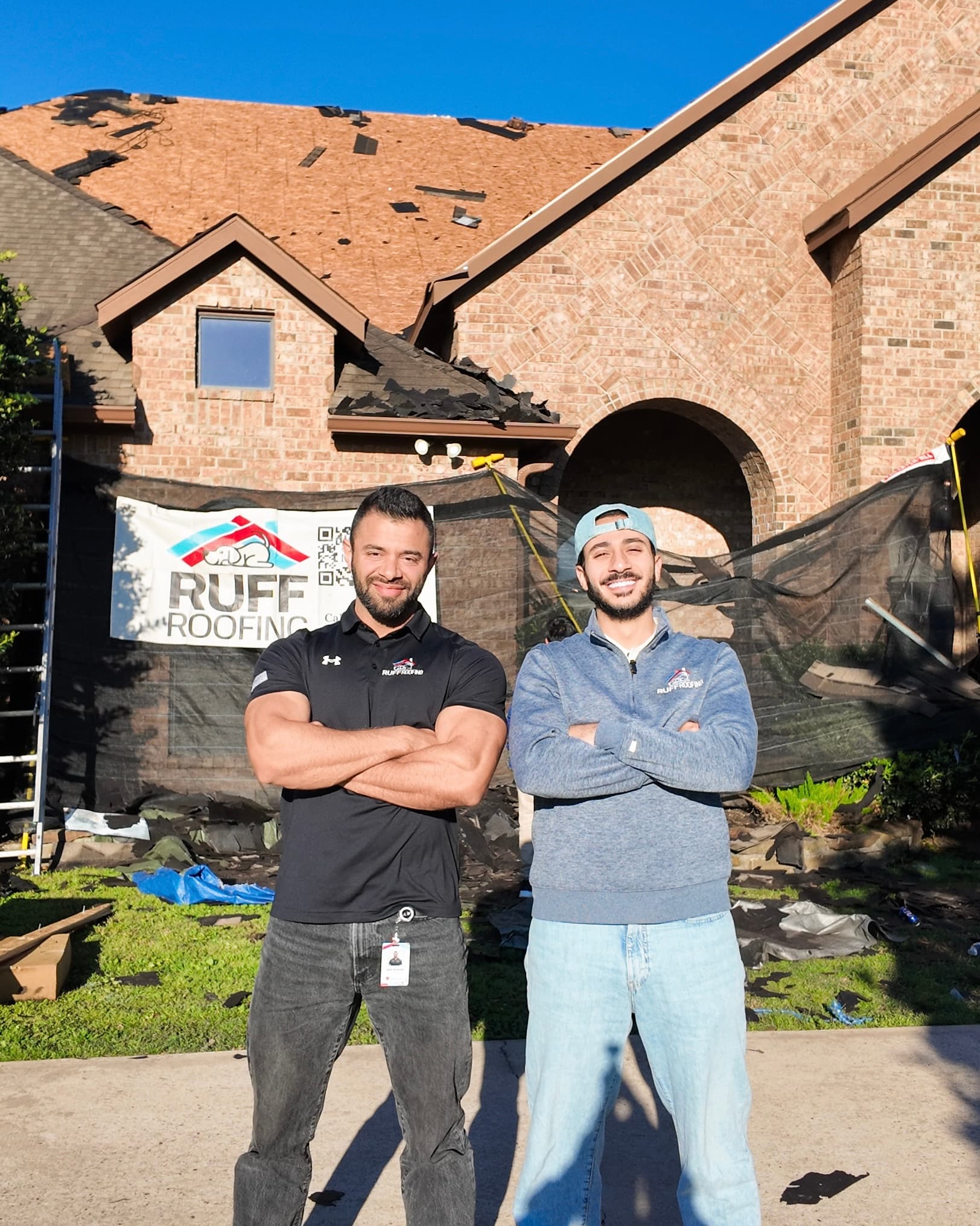 Ruff Roofing team on site